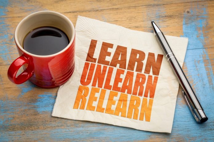 Learn,,Unlearn,,Relearn,-,Word,Abstract,On,A,Napkin,With
