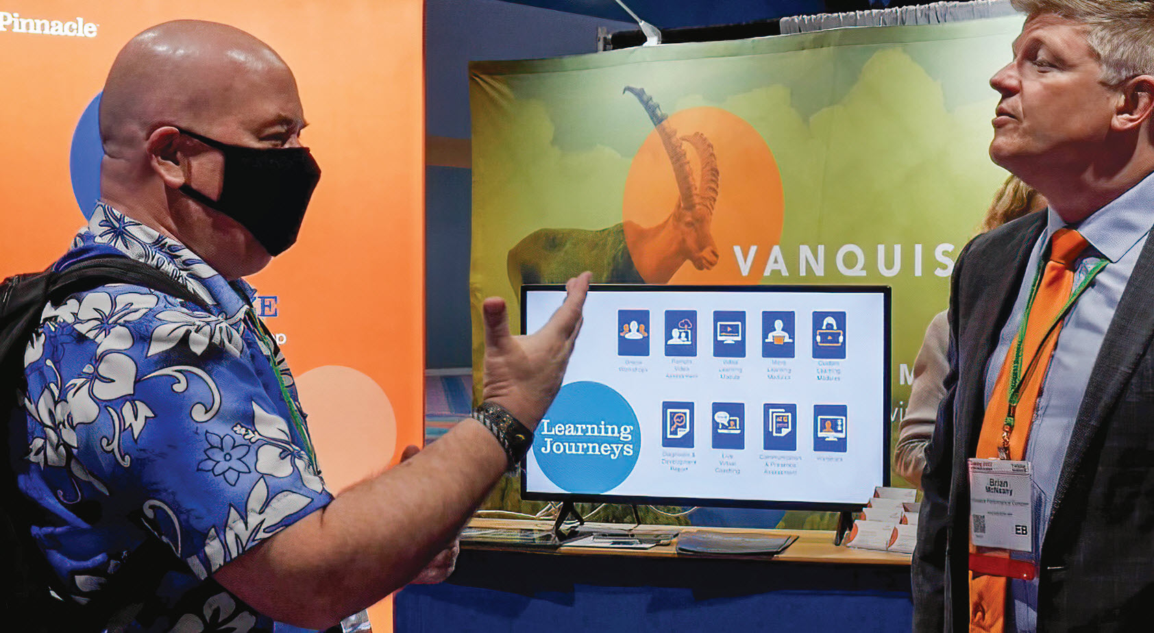 The conference offers opportunities for plenty of valuable one-on-one conversations.