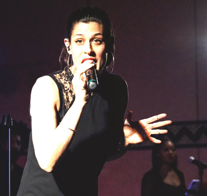 Singer Dessa gives a special performance at the Gala.