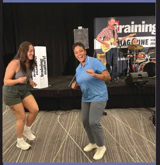 Local band The Saddle Sores gets attendees on their feet at the closing event.