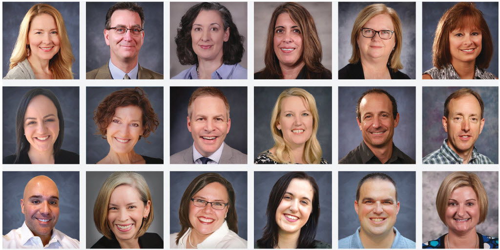 PAYCHEX TRAINING APEX AWARDS APPLICATION WRITING TEAM (from the Paychex Learning & Development organization), top row, from left: Katie Posella, Content Curator; Thomas Bachmann, Culture Shaping Manager; Tione Torrens, DEI Program Manager; Marita Jones, Project Manager; Laurie O’Mara, Project Manager; and Laura Blind, Training Content Manager. Middle row, from left: Jenna Conn, Senior Learning Instructor; Jill Schroeder, Senior Learning Instructor; Jonathan Fladd, Senior Sales Learning Instructor; Jennifer DeVore, Leadership Developer; Michael Pieri, Project Manager; and Thomas Harris, Manager, Leadership Development. Bottom row, from left: Daniel Gress, Senior Sales Learning Instructor; Jessica Masters, Project Manager; Amie McMullen, Manager, Leadership Development; Sarah Bernhard, Learning Designer; Steve Boote, Senior Learning Instructor; and Jennifer Russell, Senior Learning Instructor.