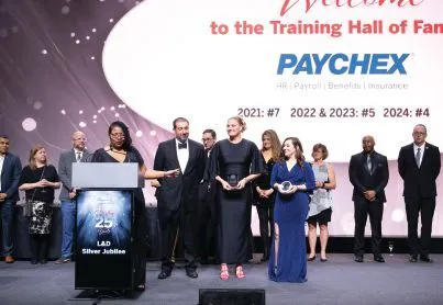Paychex, Inc., are inducted into the Training Hall of Fame. PHOTOGRAPHY BY HUGHES FIORETTI PHOTOGRAPHY