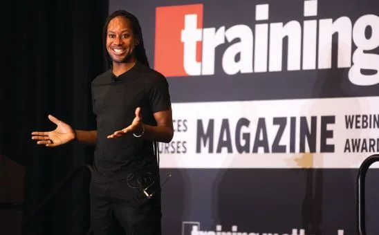 Keynoter Jason Arday, University of Cambridge professorial chair, explores the impact of technology on learning and neurodivergence. PHOTOGRAPHY BY @NOLAEVENTPHOTOGRAPHY